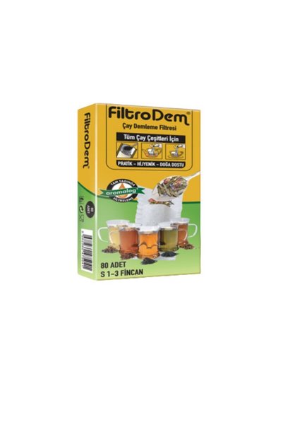 Filtrodem Çay Demleme Filtesi (s 1-3 Fincan) 80 Adet