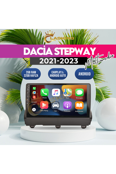 ClasKing DACİA STEPWAY 2021-2023  Uyumlu 2 GB RAM 32 GB HAFIZA ANDROID MULTIMEDIA TEYP CKS-2-32