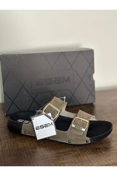 Esem Ανδρικές παντόφλες casual με διπλή πόρπη
