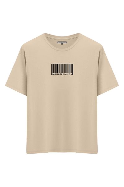 Mounte Bianca Unisex Barcode - Oversize T-Shirt