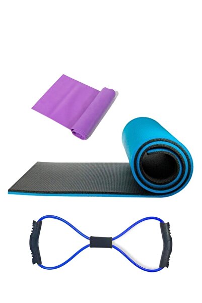 Tosima Covoraș de pilates de 8 mm, cauciuc octogonal pentru exerciții și set ...