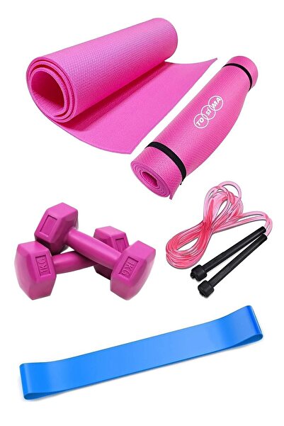 Tosima Σετ Pilates and Exercise Pilates Cushion Resistance Rubber Jump Rope a...