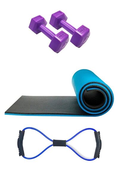 Tosima Covoraș pentru Pilates de 8 mm Covoraș pentru Pilates cu gantere de 1 ...