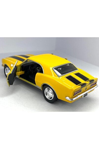 Kinsmart 1967 Chevrolet Camaro Z/28 (şeritli) - Çek Bırak 5inch. Lisanslı Model Araba, Oyuncak Araba 1:37