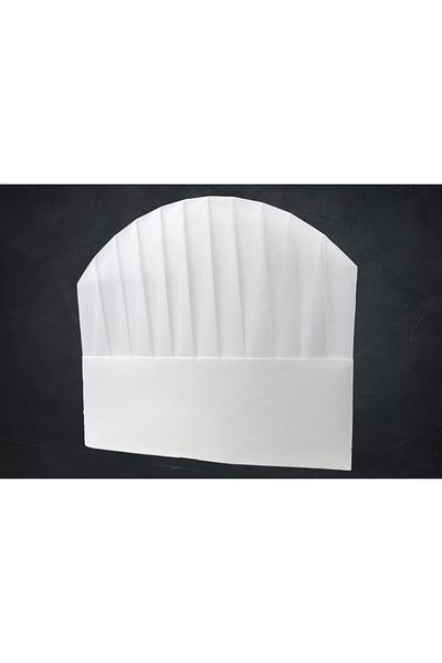 BEKİZ AŞÇI KEPLERİ Bekiz Cook Cap Bekiz Disposable Cook Cap - Hat 24 cm White 20 Pieces