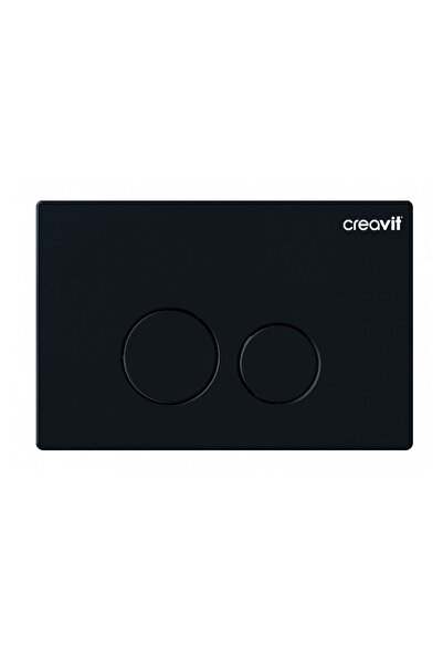 Creavit Terra Mat Siyah Boyalı Askı Rezervuar Kumanda Paneli