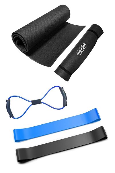 Tosima Pilates Minderi 2'li Direnç Bandı Atlama Ipi Ve Sekizgen Egzersiz Last...