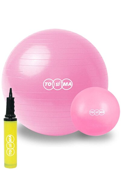 Tosima 65 Cm Pilates Topu 25 Cm Pilates Topu Set Pompa Hediye Pilates Egzersiz Seti Yoga Topu Pilates Seti
