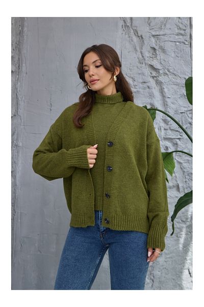 Elif Özbey Butik Khaki Knitwear Set - Set of Two