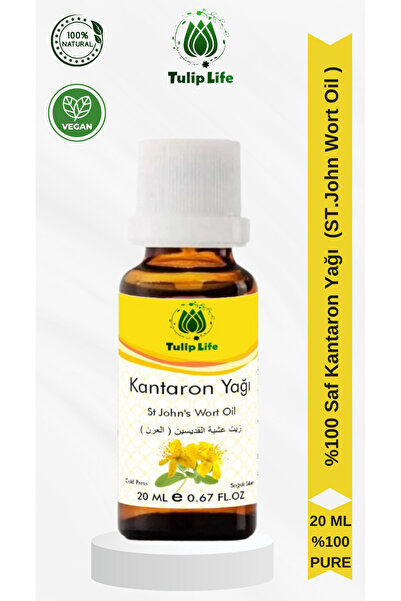 Tuliplife زيت نبتة سانت جون - زيت نبتة سانت جون نقي وطبيعي 100%، 20 مل