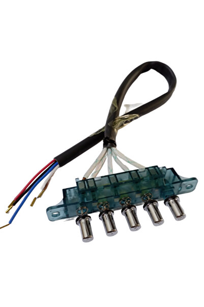 Universal Aspiratör Davlumbaz Uyumlu Kablolu Düğme 5'li Tuş Takımı