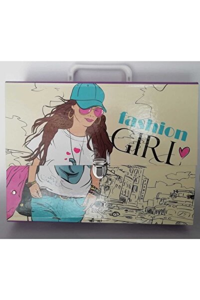 EMİR KIRTASİYE Kulplu Tutmalı Metal Kilit Açma Kapma Tuşlu Kız Kutu Çanta (1 Adet)