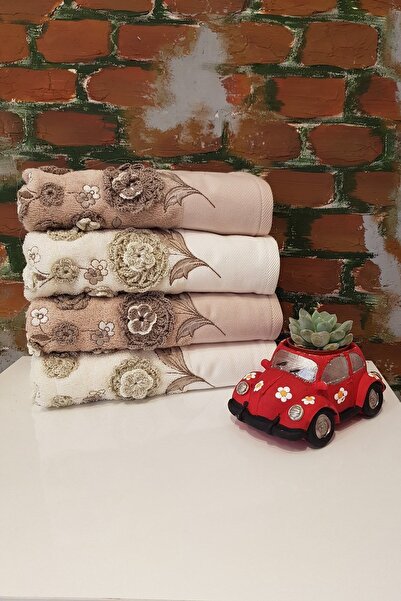 Özdilek Destine Bambu Havlu 4'lü - Krem Bej