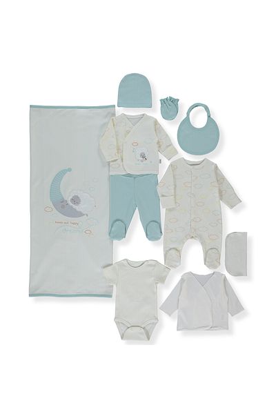 Bebetto مجموعة Interloek Zibin مكونة من 10 قطع مع تقارير - Happy Sheep MINT Z947