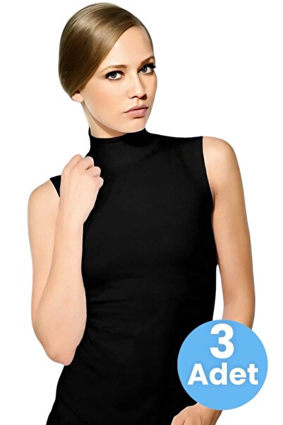 Tezzgelsin Бавовняна майка з коміром і без рукавів для жінок - набір з 3 штук