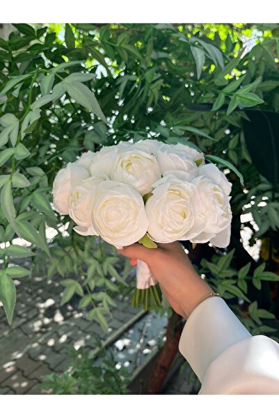 Pika Şakayık Gelin Buketi - Beyaz Şakayık Gelin Çiçeği - Atma Çiçeği - Nikah ...