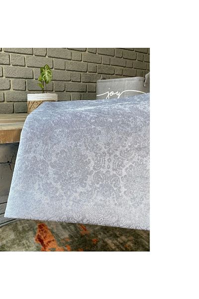 FavoriTeks Sofa Sofa Bed Cover Light Gray Patterned Anti-Slip Base Sponge Top Fabric Velvet