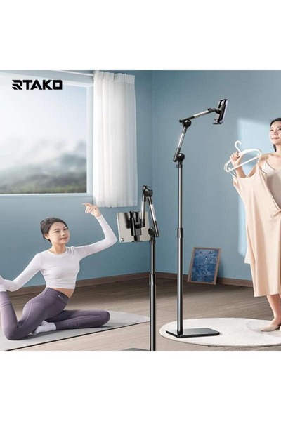 Coverzone Επαγγελματική βάση tablet Συμβατή με έως και 12,9 ιντσών - Ρυθμιζόμενο ύψος, περιστροφή 360 μοιρών, 140 cm LD052