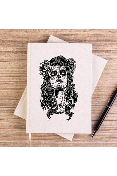 Z zepplin دفتر ملاحظات قماشي غير مبطن من La Calavera Catrina