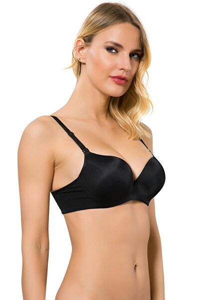Belvü Sutien dublu push up negru pentru femei