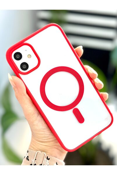 Go Aksesuar Iphone 11 (12 Görünümlü) Uyumlu MAGSAFE Özellikli Darbe Önleyici ...