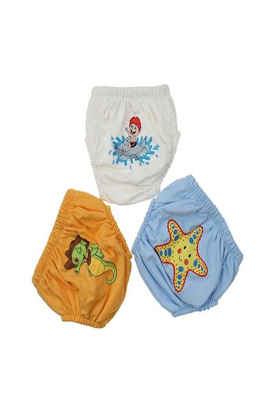 bejamonti chocolate baby kids 3-Piece Baby Boy and Child Washable 100% Cotton Training Weight