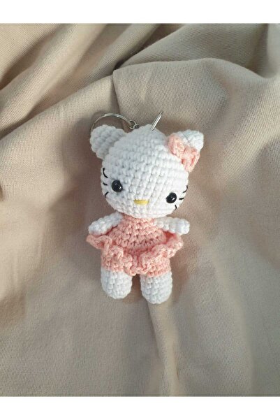 On marifet yün ve hobi dünyası amigurumi örgü anahtarlık hello kitty
