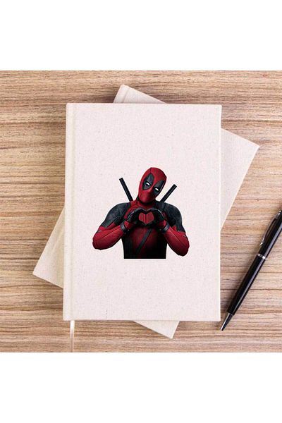 Z zepplin دفتر ملاحظات قماشي غير مبطن من Deadpool Love