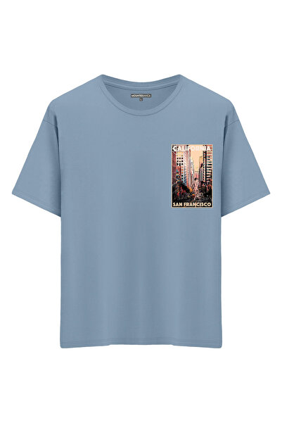 Mounte Bianca Unisex Kalifornija - Oversize kroj T-shirt