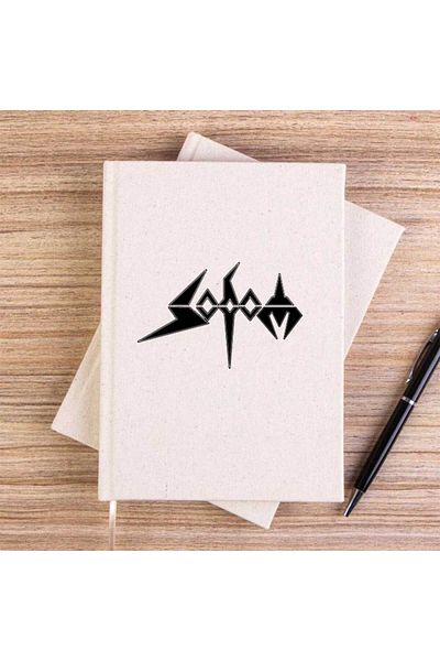 Z zepplin Caiet de pânză necăptușit cu text Sodom