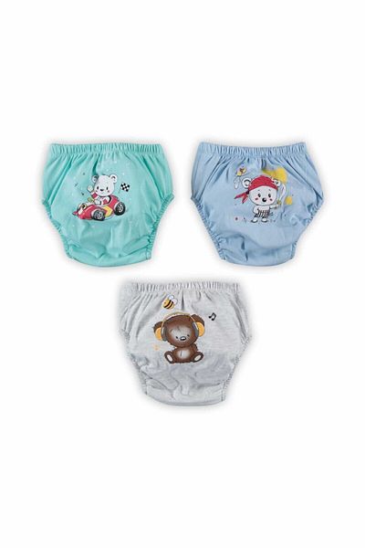 bejamonti chocolate baby kids Men's Combination - 3-Piece Cotton Cute Training Pants
