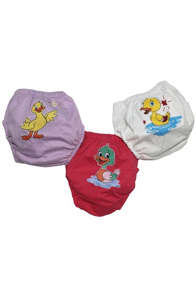 bejamonti chocolate baby kids Set of 3 Little Ducks Themed Training Pants