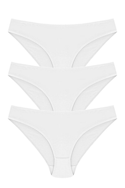 bejamonti chocolate baby kids Chiloți bikini damă din bumbac alb - Set de 3