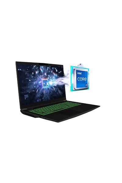 Tulpar T7 V20.5.1 Core I7-12700H 16GB RAM 1TB SSD لوحة مفاتيح إنجليزية/عربية RTX3060 Win11 17,3" FHD + حقيبة ظهر
