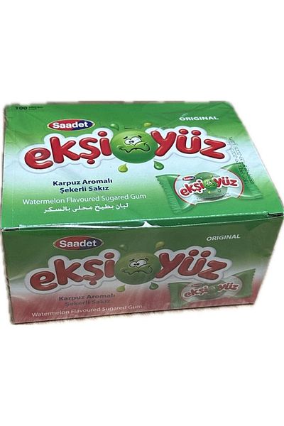 SAADET Sour Face GUMMY WATERMELON 100 PIECES