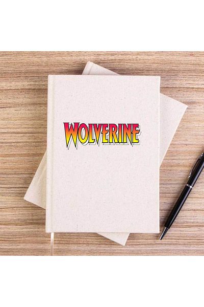 Z zepplin دفتر ملاحظات قماشي غير مبطن بنص ملون من Wolverine
