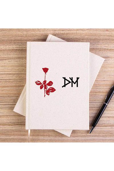 Z zepplin دفتر ملاحظات قماشي غير مبطن من Depeche Mode Rose