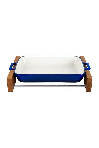 Lava Rectangular Rosto and Baking Tray - Iron Beech Wooden Edition Series, Size 26