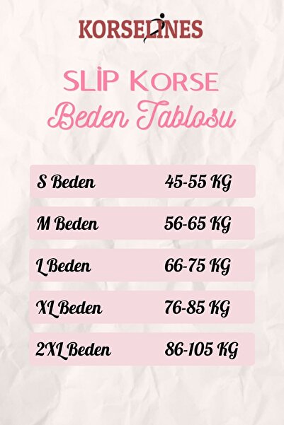 MODAGO Korselines Toparlayıcı Ve Şekillendirici Yüksek Bel Külotlu Slip Korse