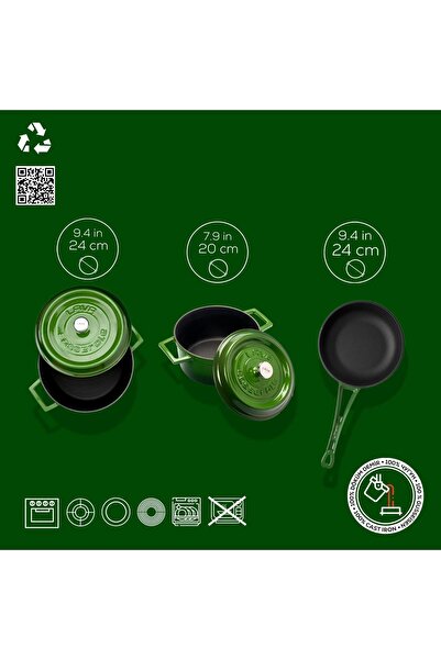 Lava Döküm 3x Trendy Series 6-Piece Pot & Pan Set