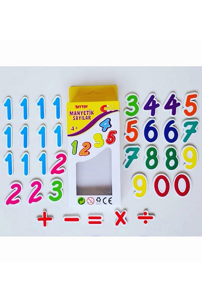 Apexma Manyetik Mıknatıslı Sayılar Eğitici Matematik Dört İşlem Magnet Sayılar