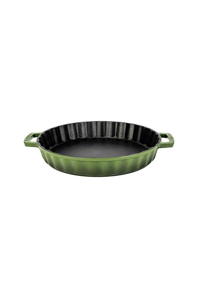 Lava 30cm Double Handle Cast Round Rosto and Oven Tray - Iron Solid