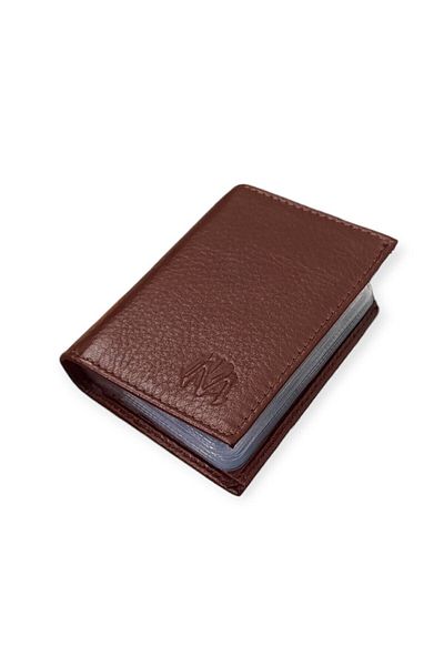 MKM Luxury Leather Card Holder Wallet - Vertical Model