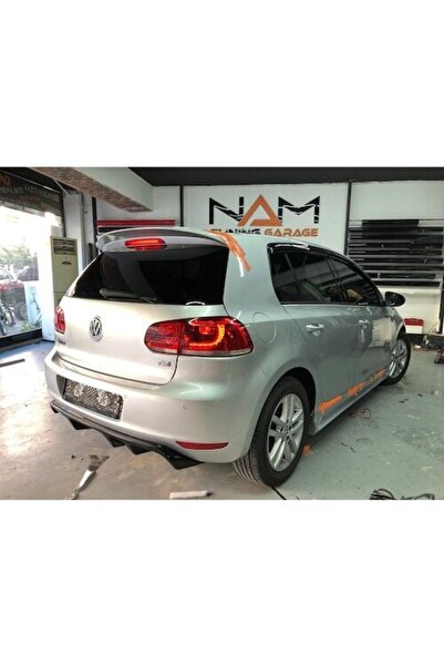 LS2 Golf 6 Arka Tampon Difüzör Rieger 2008-2012 Arası Parlak Siyah