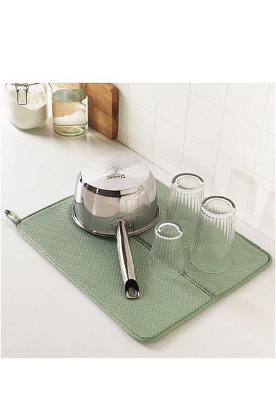 IKEA Green Nyskoljd Dish Drying Mat and Cover