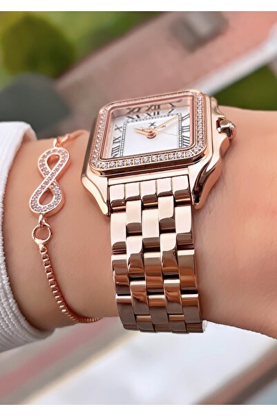 Daniel Klein Rose Gold Color Waterproof Women's Wristwatch -