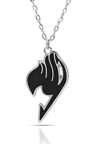 kolbi قلادة الرسوم المتحركة رمز الذيل الجنية - سلسلة كلاسيكية باللون الفضي مع...