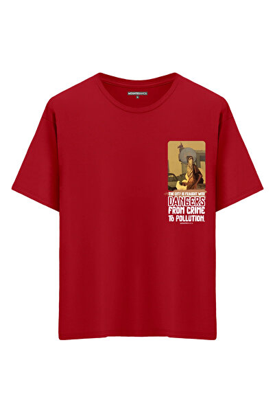 Mounte Bianca Unisex opasnosti - Oversize kroj T-shirt