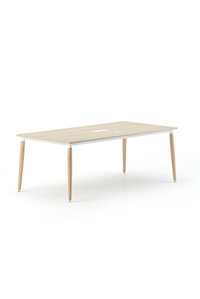 Bürotime Era Toplantı Masası, Akasya & Ahşap Ayak, 100x200cm