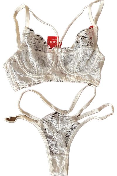 ARONA Set sutien brodat cu dantela - cu sarma